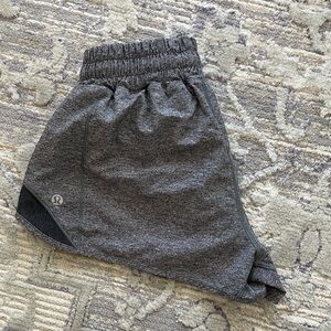 lululemon athletica Gray Athletic Hotty Hot Shorts, 2.5 inseam